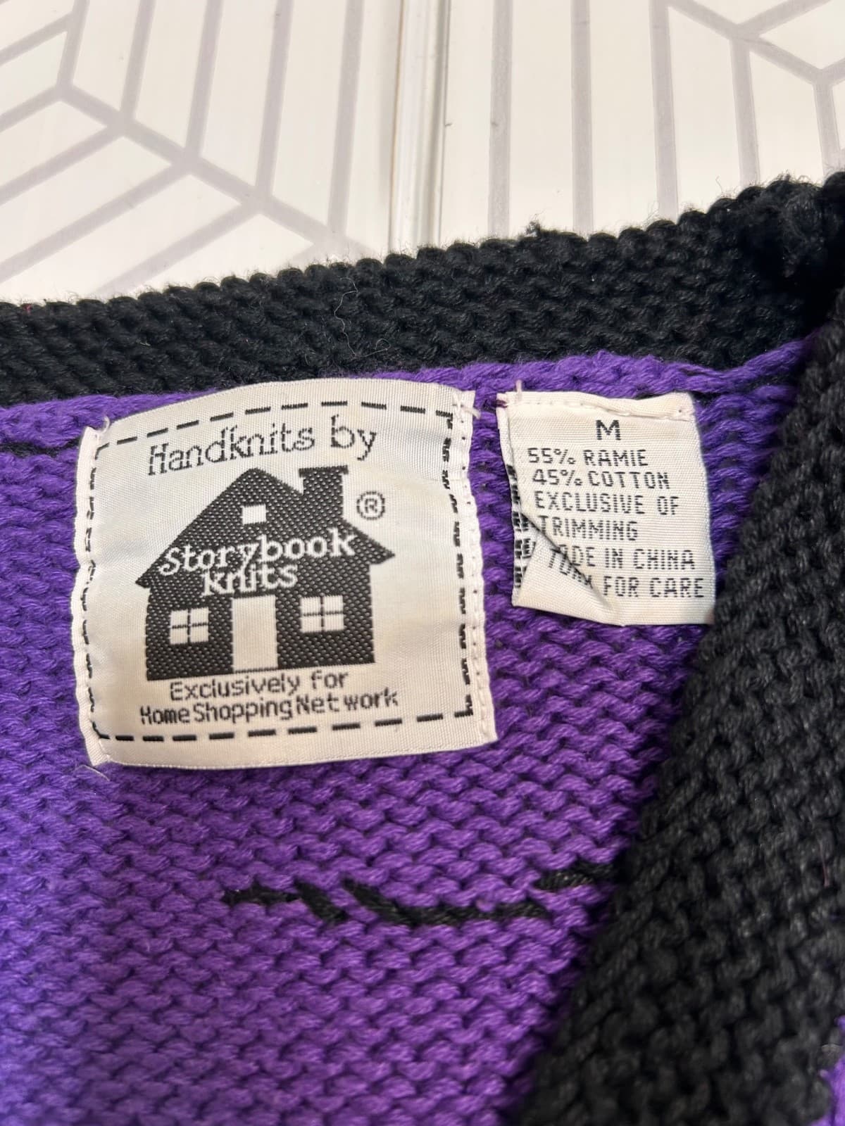 Storybook Knits Cardigan Sweater Sunset Nautical Beach Sailboat Size Medium g - Thumbnail 8