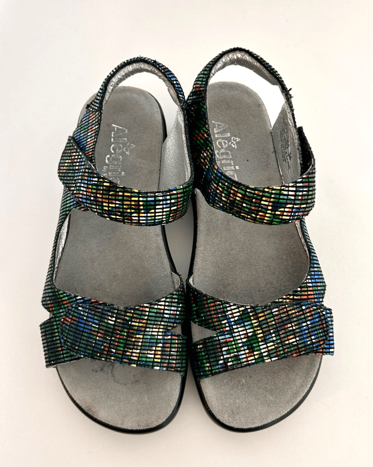Alegria US 8 EU 38 Joy 360 Multi-Color Leather Sandals Open Toe Shoes - Thumbnail 4