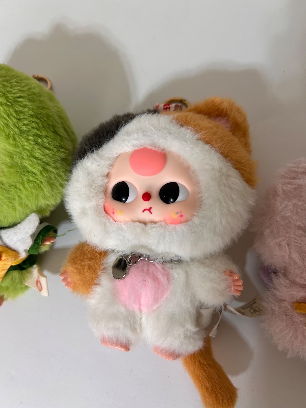 Baby Three Lot 3 Plush Pendant Bundle Professional Dreamer Calico Cat Cupid - Thumbnail 3