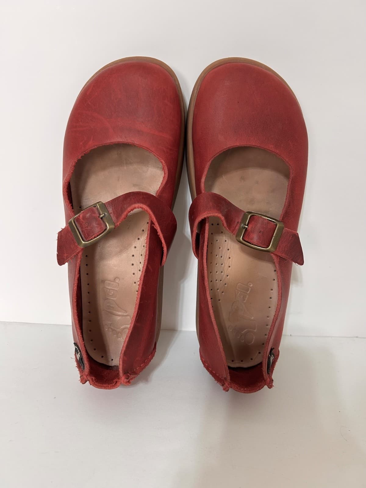 Yogi Womens size 7 Shoes Sharpe Leather Scarlet Red Mary Janes - Thumbnail 11