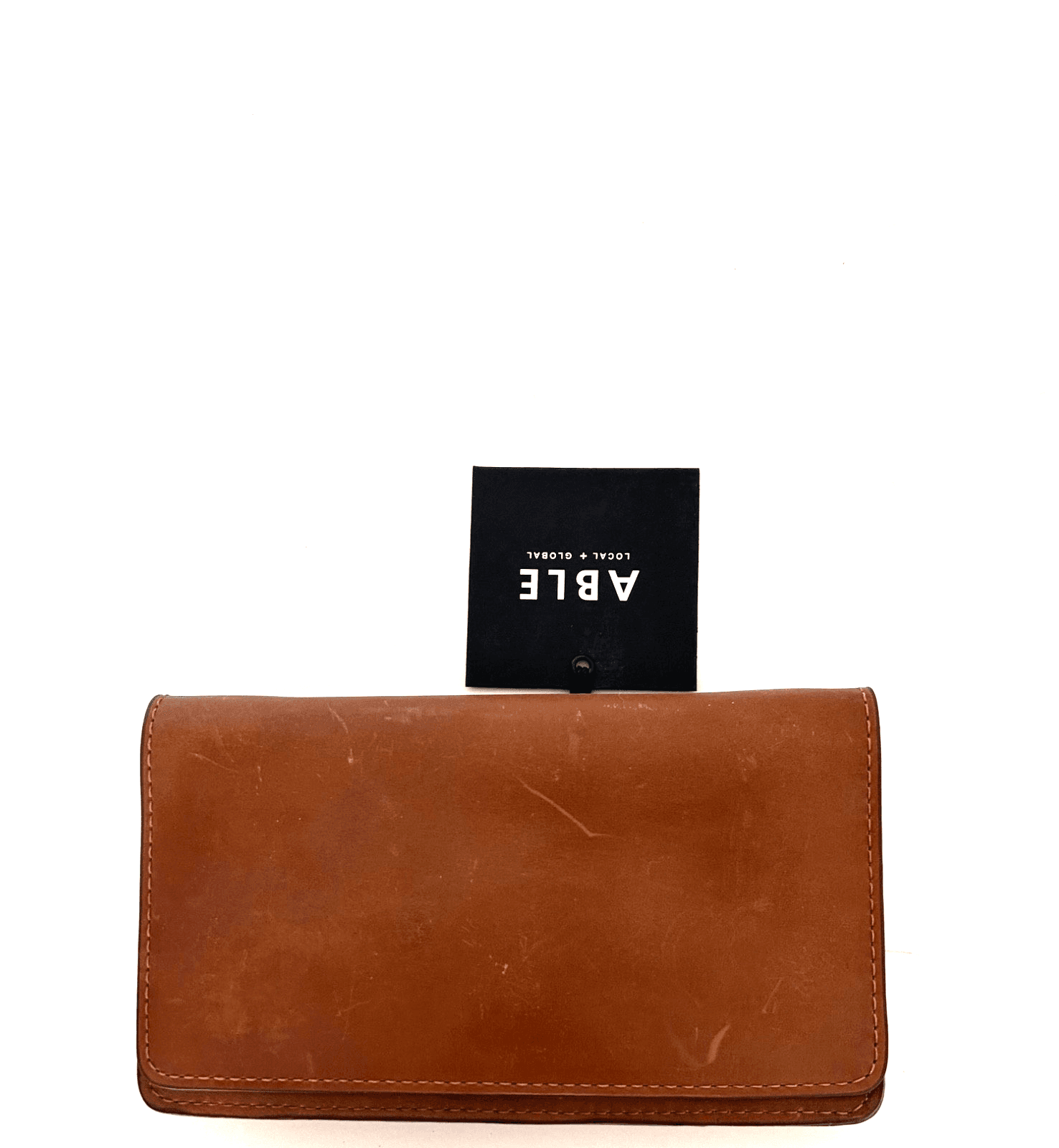 NWT ABLE Karla Leather Belt Bag Whiskey Brown Crossbody Adjustable Strap Wallet - Thumbnail 3