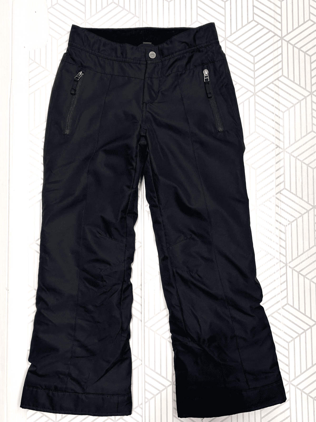 Obermeyer Kids Ski Snowboard Pants Black M 10–12 Waterproof Insulated Warm EWS c - Thumbnail 4