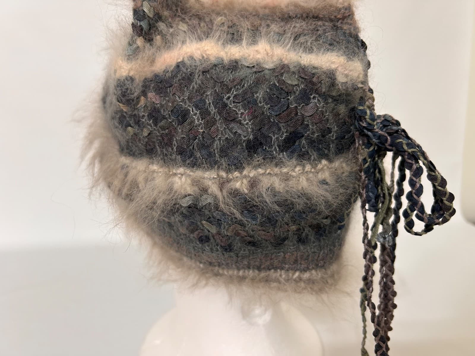 The Sensuous Fiber Slouch Beanie Hat Alpaca Blend Handmade Fashion Roomy - Thumbnail 6