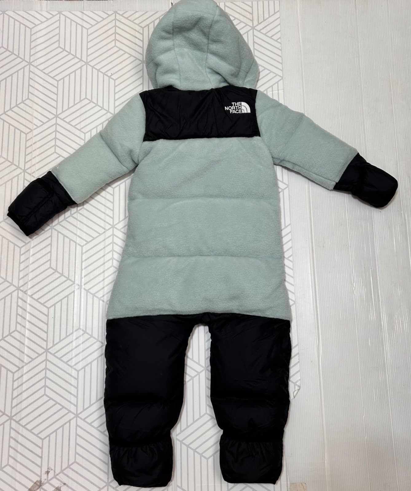 NWT $175 The North Face Baby 18 24 Mo Retro Nuptse One-piece 700 Down Snow Suit - Thumbnail 9