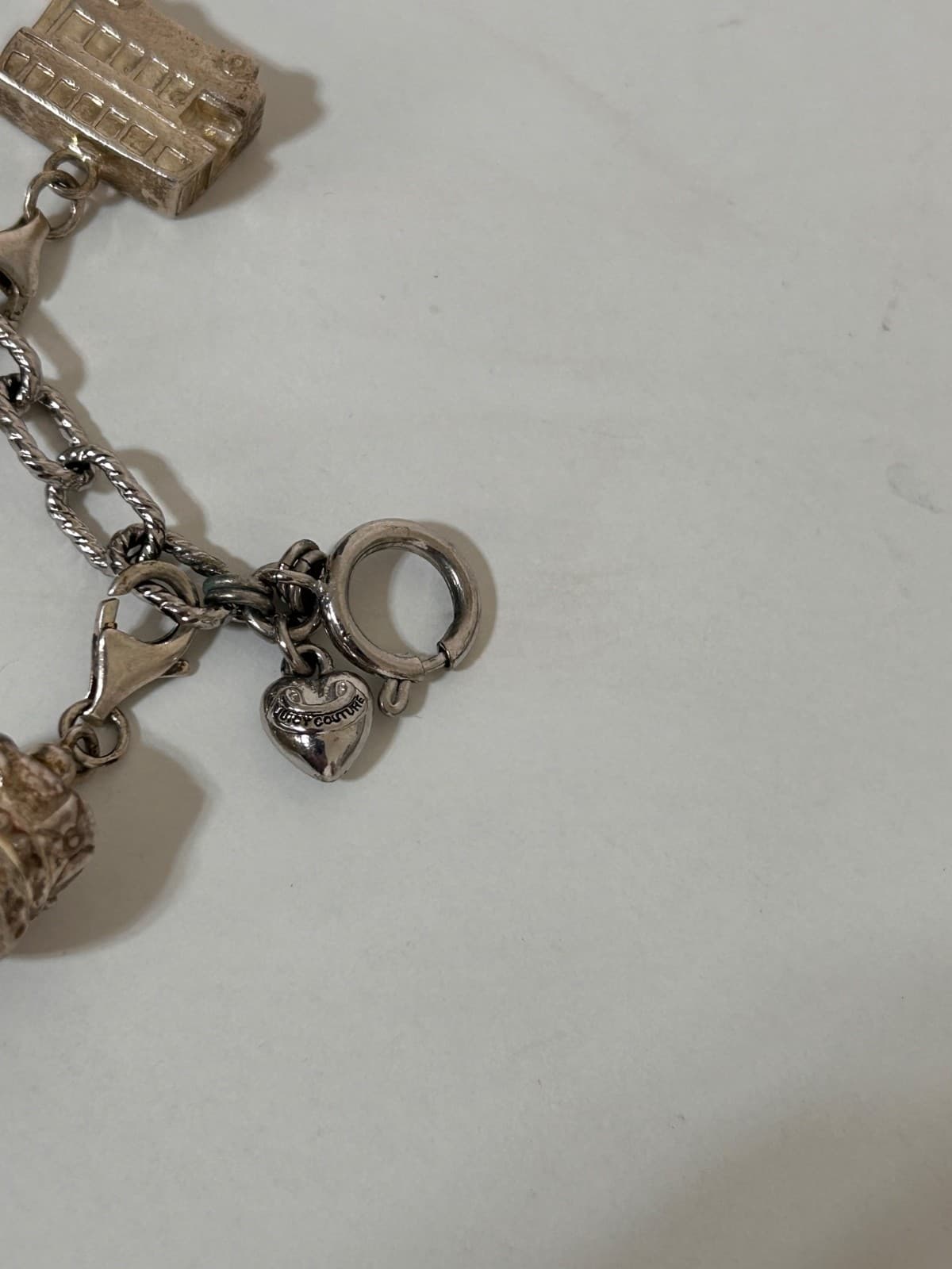Vintage 925 Sterling Silver Juicy Couture 8 Charms Bracelet England Queen - Thumbnail 9