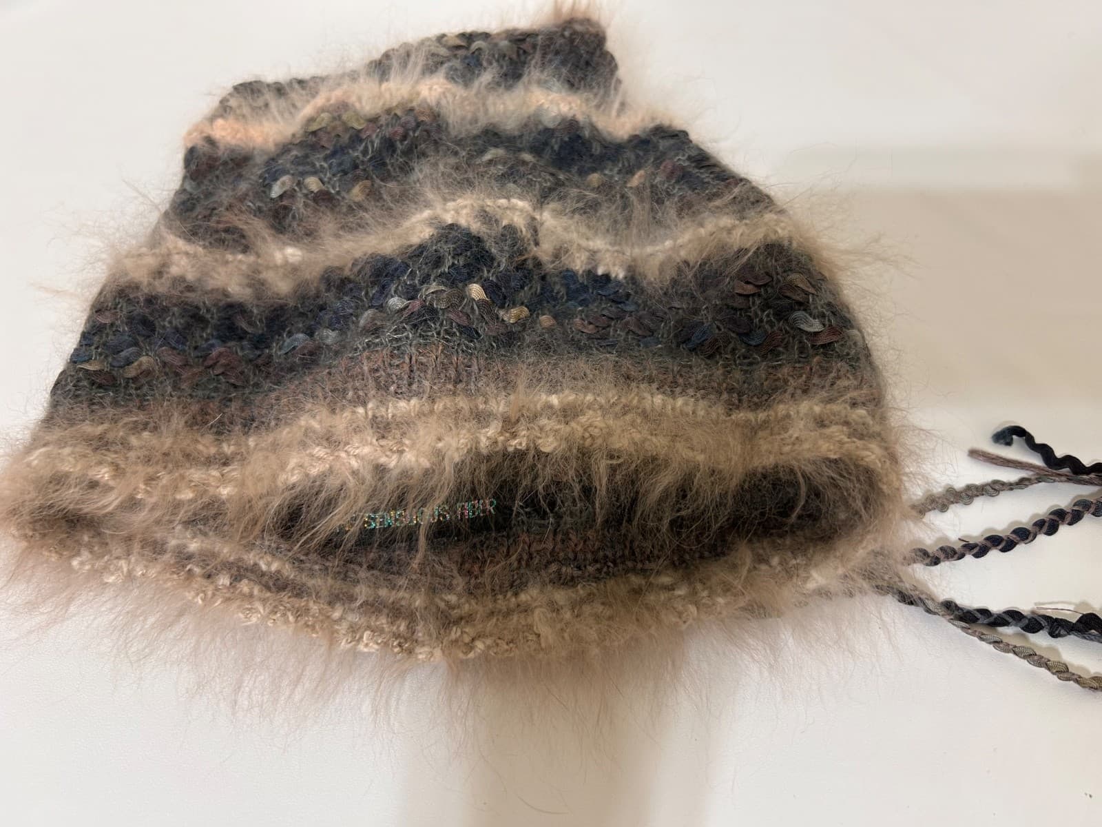 The Sensuous Fiber Slouch Beanie Hat Alpaca Blend Handmade Fashion Roomy - Thumbnail 5