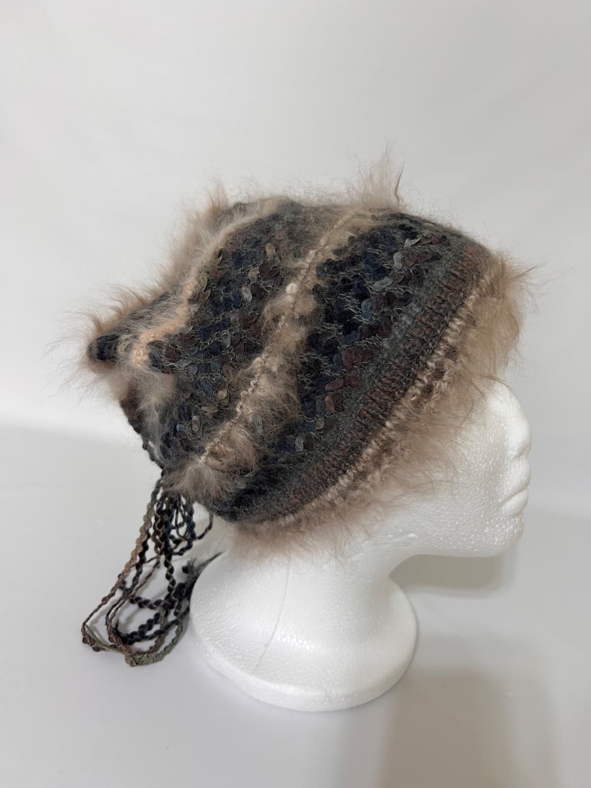 The Sensuous Fiber Slouch Beanie Hat Alpaca Blend Handmade Fashion Roomy - Thumbnail 3