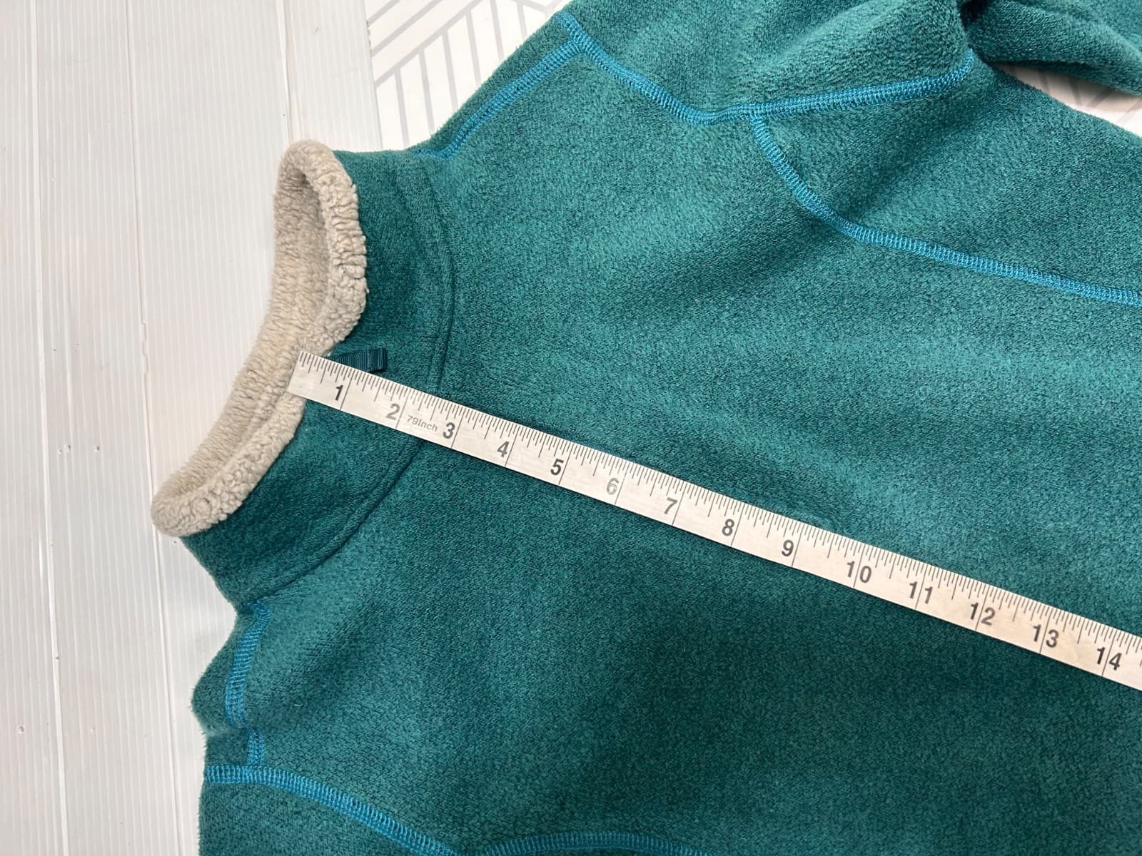 Kuhl Jacket Alfpaca Fleece 1/2 Teal Jacket Women's S XS Pullover Sweater Soft v - Thumbnail 5