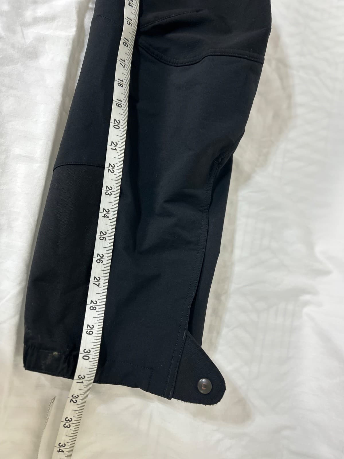 Vintage Patagonia Men’s size 32 Fleece Lined Black Ski Pant Suspenders Bib 84135 - Thumbnail 10