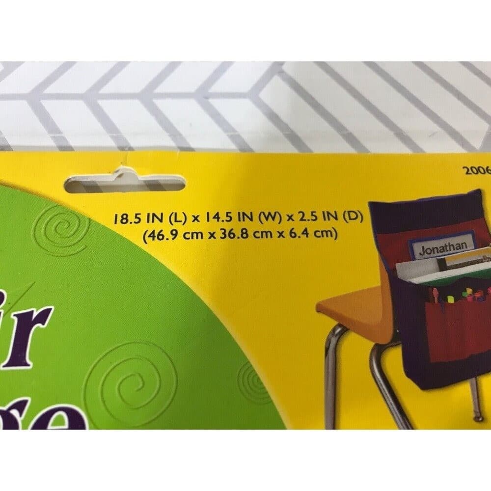 Pacon Homeschooling Chair Back Pocket School Chair Storage Pocket Organizer - Thumbnail 7