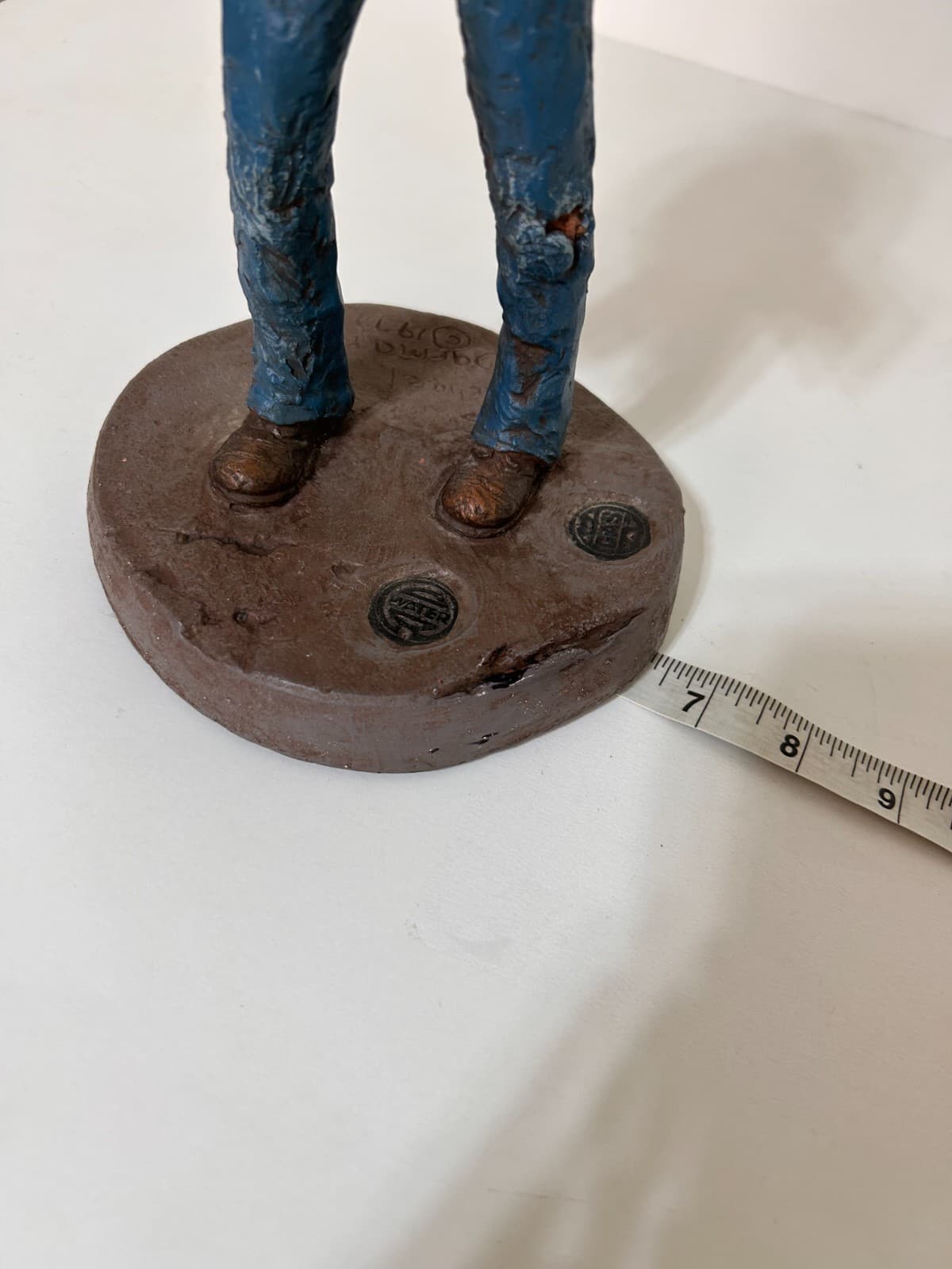 Rare vintage Michael Garman Signed Sculpture Newsman 1977 The Gazette Colorado - Thumbnail 9