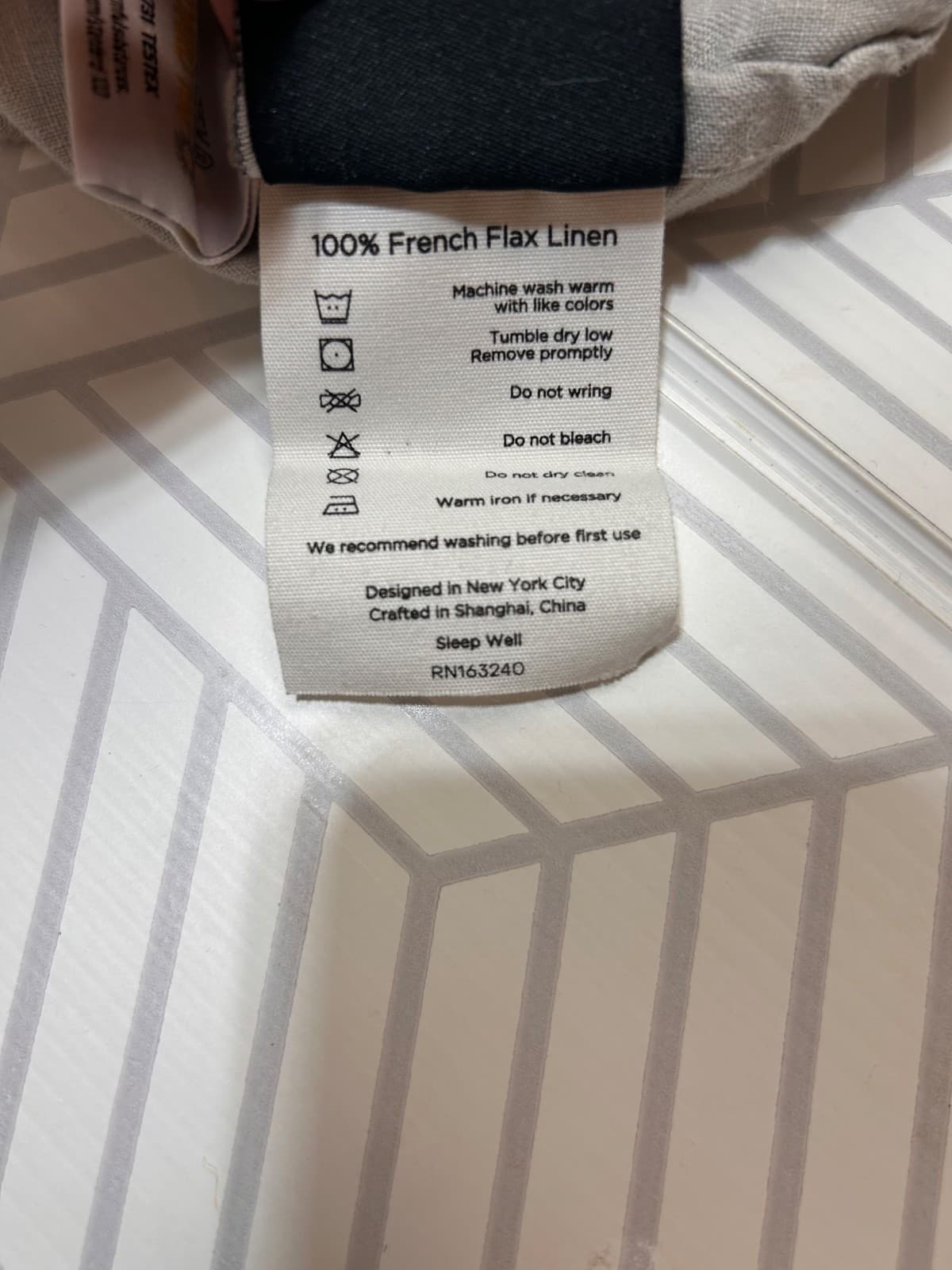 SIJO 100% Gray French Flax Linen Fitted & Flat Sheet KING/CAL KING 110" x 100" - Thumbnail 8