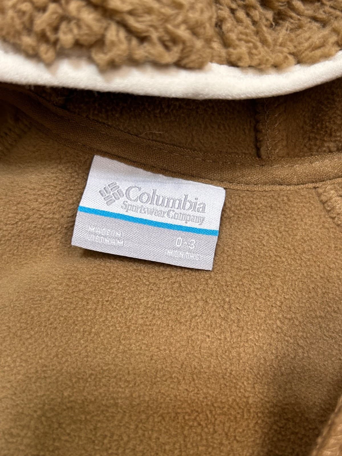 Columbia Fox Baby Sherpa Bunting Suit Size 0-3 Months Feet And Hands Warmer - Thumbnail 6