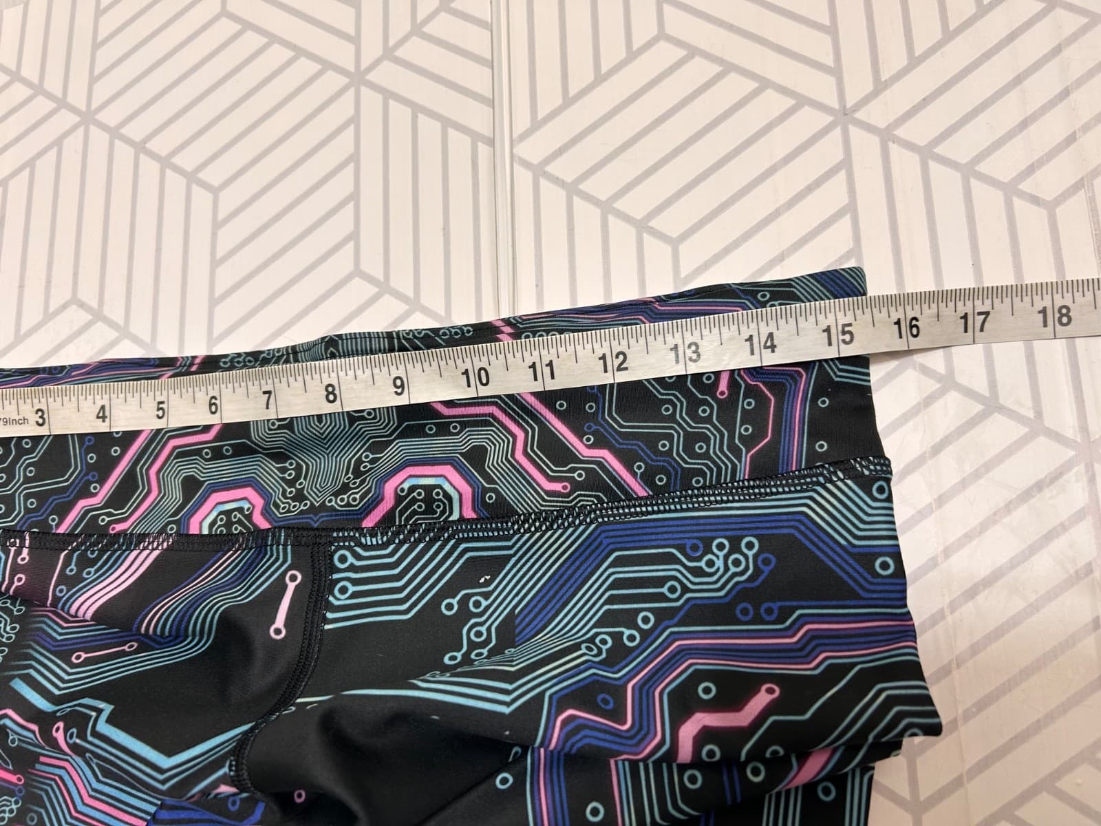 NWT Lunafide Size M Active Leggings Cyber Celestial Gamer Handcrafted c - Thumbnail 8
