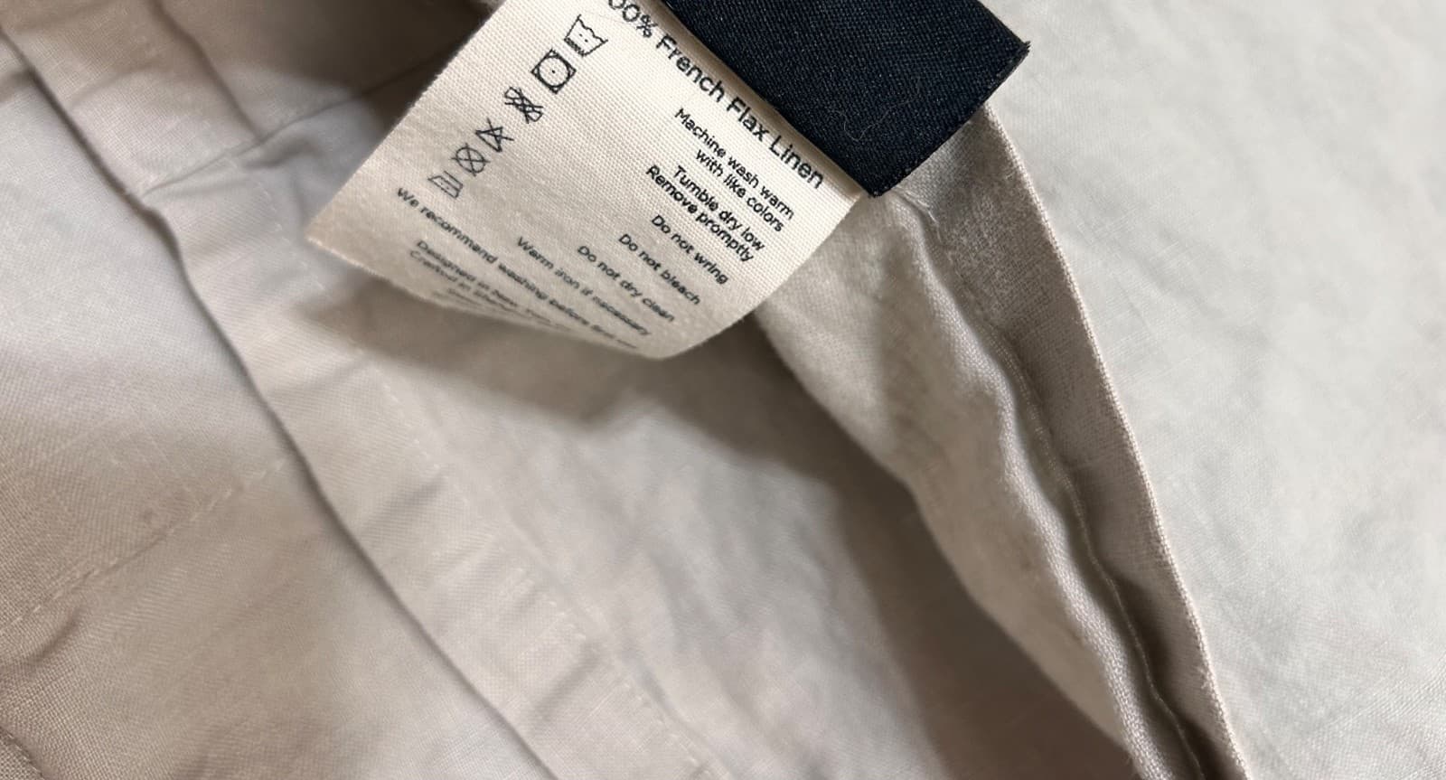 SIJO 100% Gray French Flax Linen Fitted & Flat Sheet KING/CAL KING 110" x 100" - Thumbnail 10
