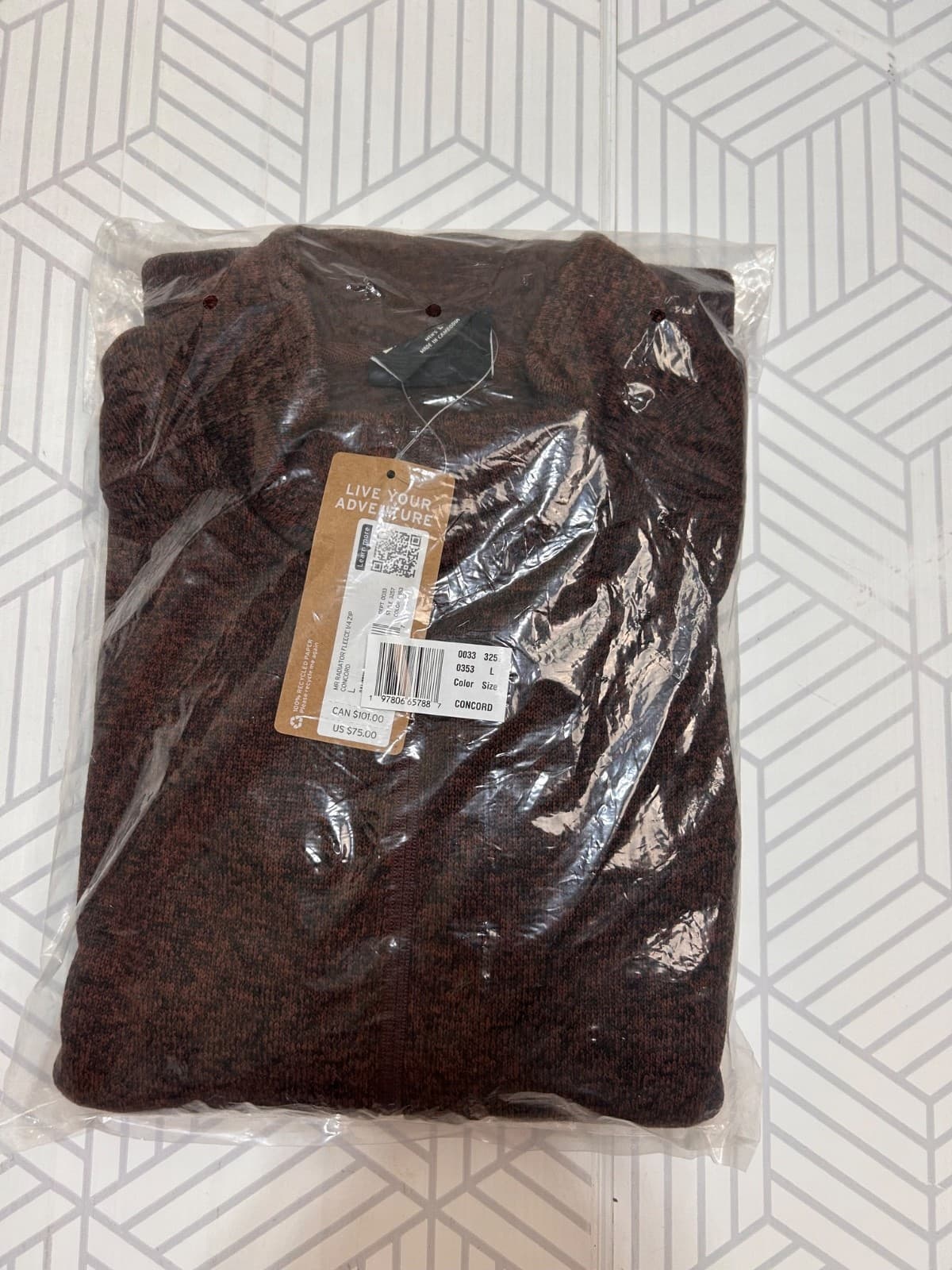 NWT Eddie Bauer Men size Large Radiator 1/4 Zip Fleece Pullover Jacket Sweater k - Thumbnail 3