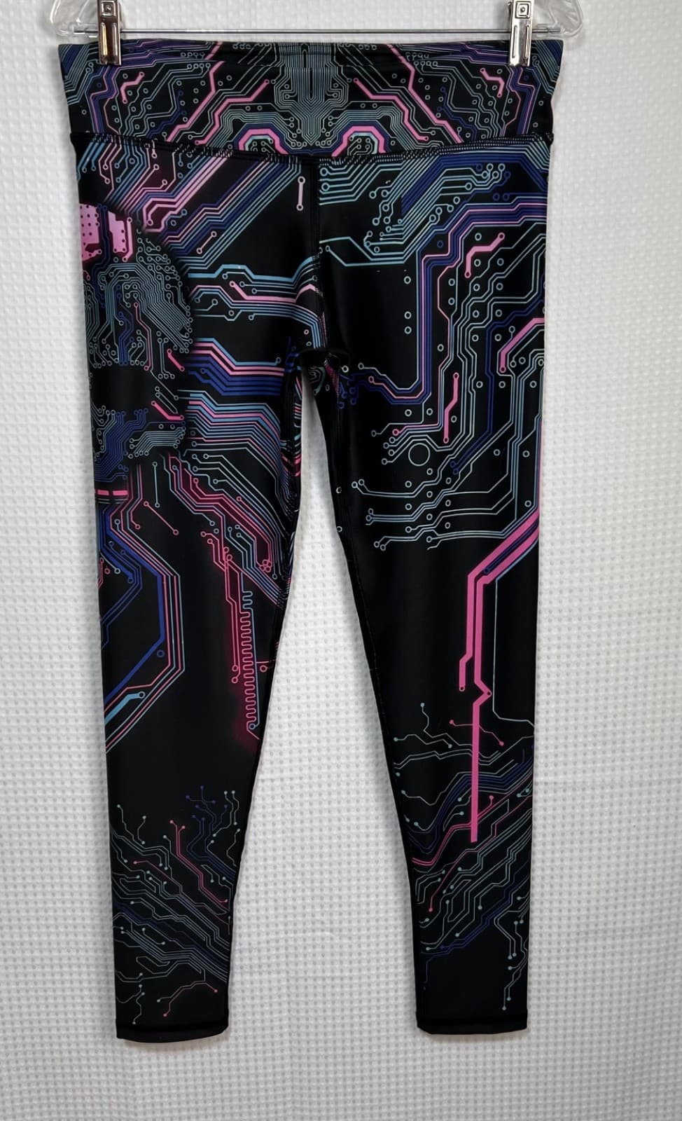 NWT Lunafide Size M Active Leggings Cyber Celestial Gamer Handcrafted c - Thumbnail 2