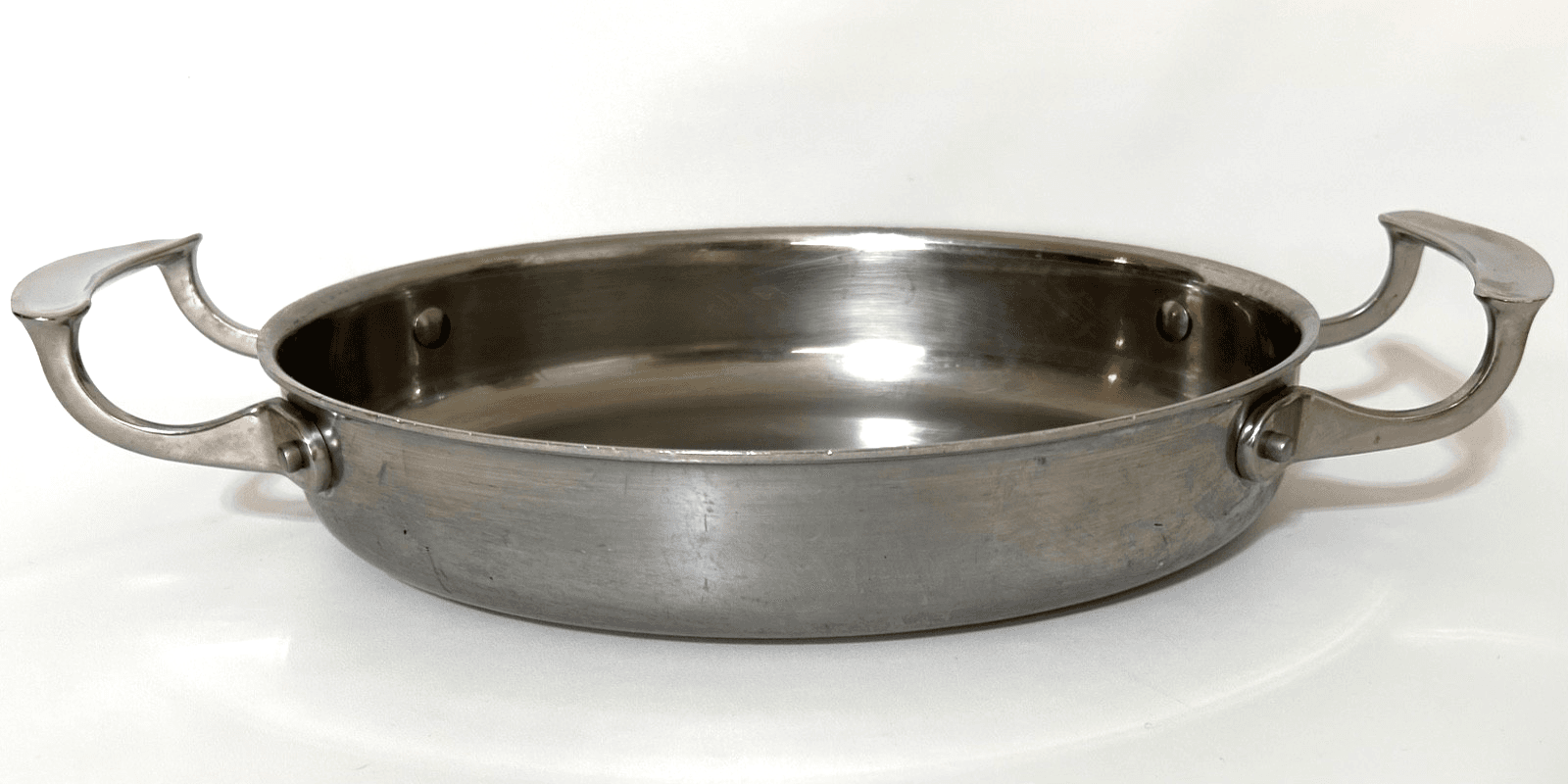 Commercial Vollrath Stainless Steel Oval Au Gratin Display Pan Miramar 49420