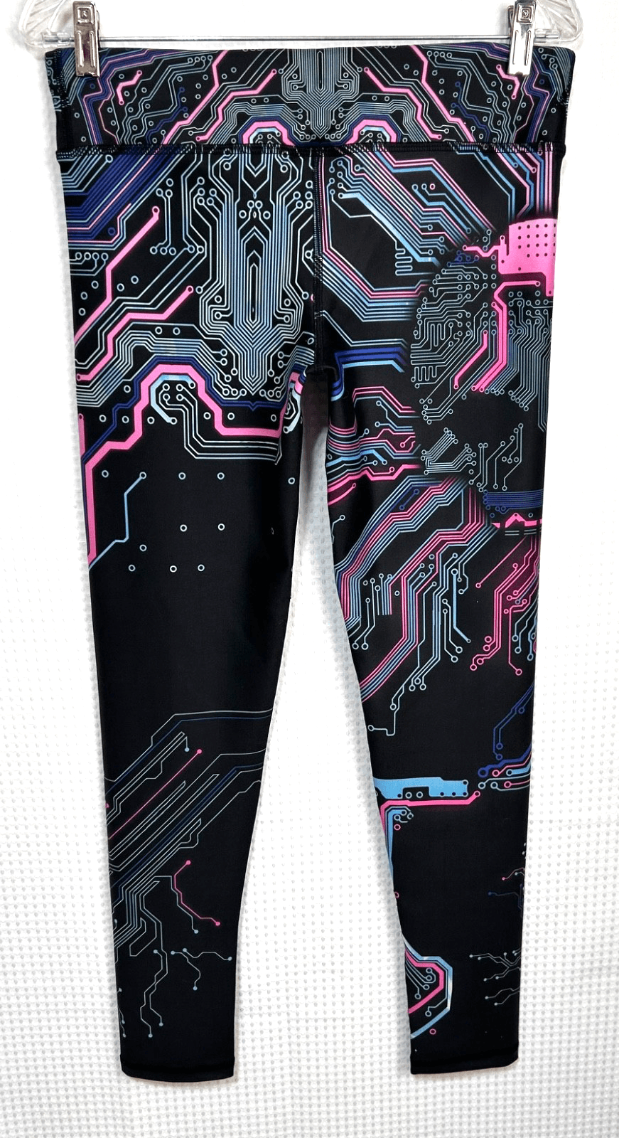 NWT Lunafide Size M Active Leggings Cyber Celestial Gamer Handcrafted c - Thumbnail 3