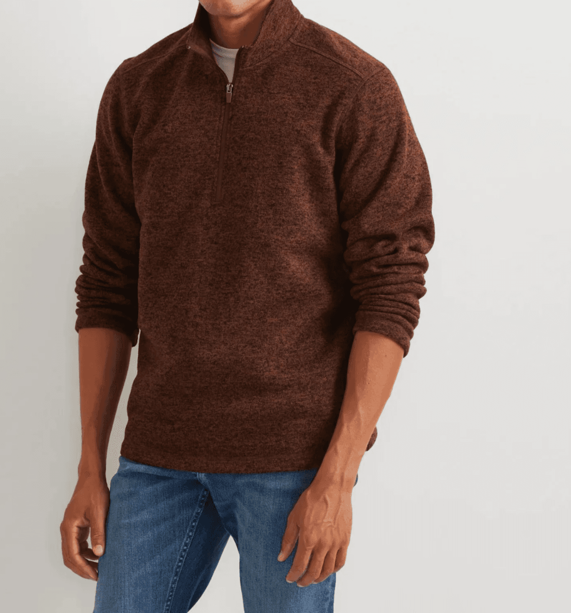 NWT Eddie Bauer Men size Large Radiator 1/4 Zip Fleece Pullover Jacket Sweater k
