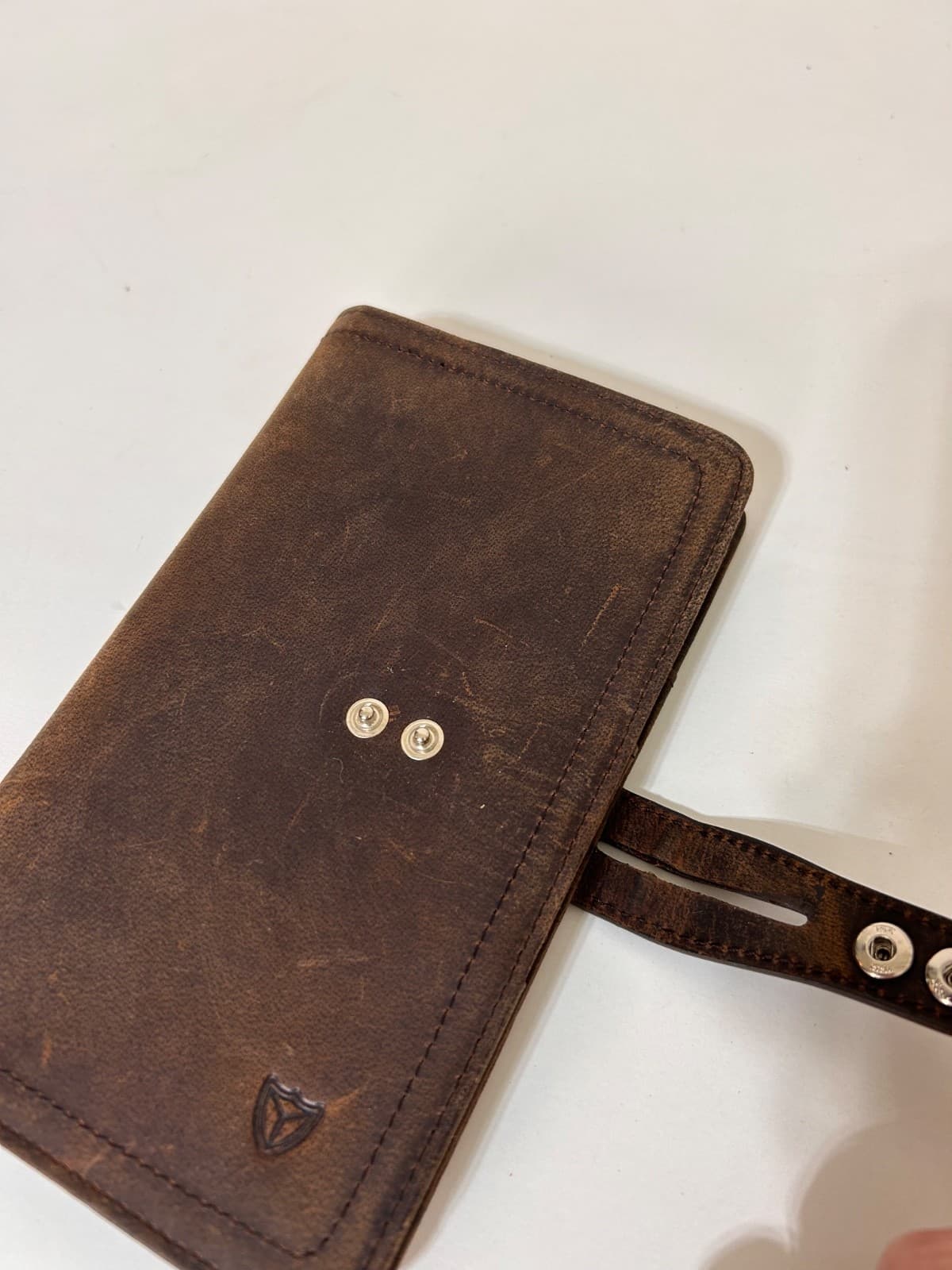 DONWORD Cow Leather Bi-Fold Passport Travel Wallet RFID Blocking COFFEE - Thumbnail 8