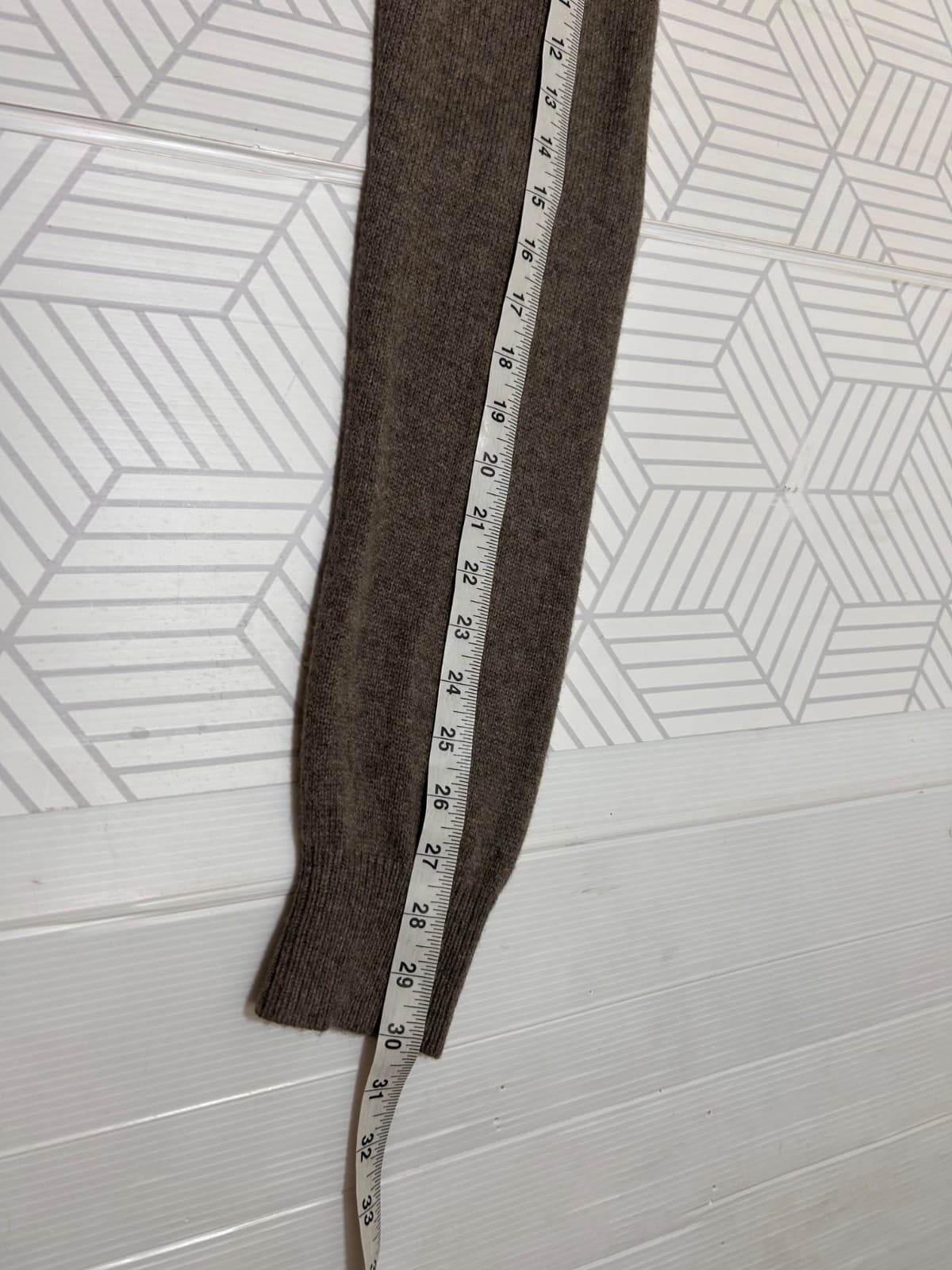 J.Crew Men's Large Slim Merino Wool Alpaca Blend 1/4 Zip Sweater Taupe Soft k - Thumbnail 4