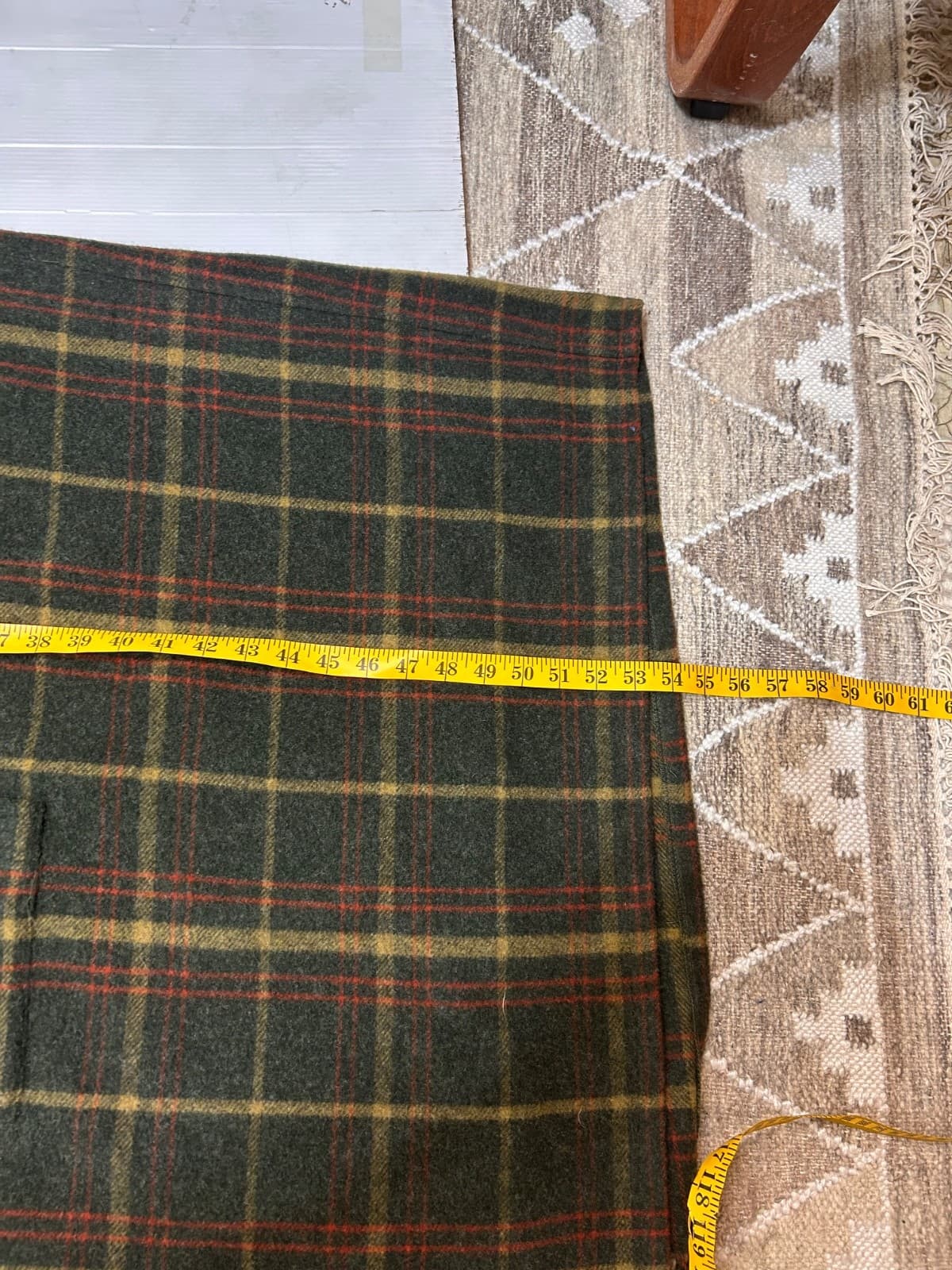Vintage Orvis Jacket Womens M Tartan Wool Cape Poncho Pockets USA Celtic k - Thumbnail 8