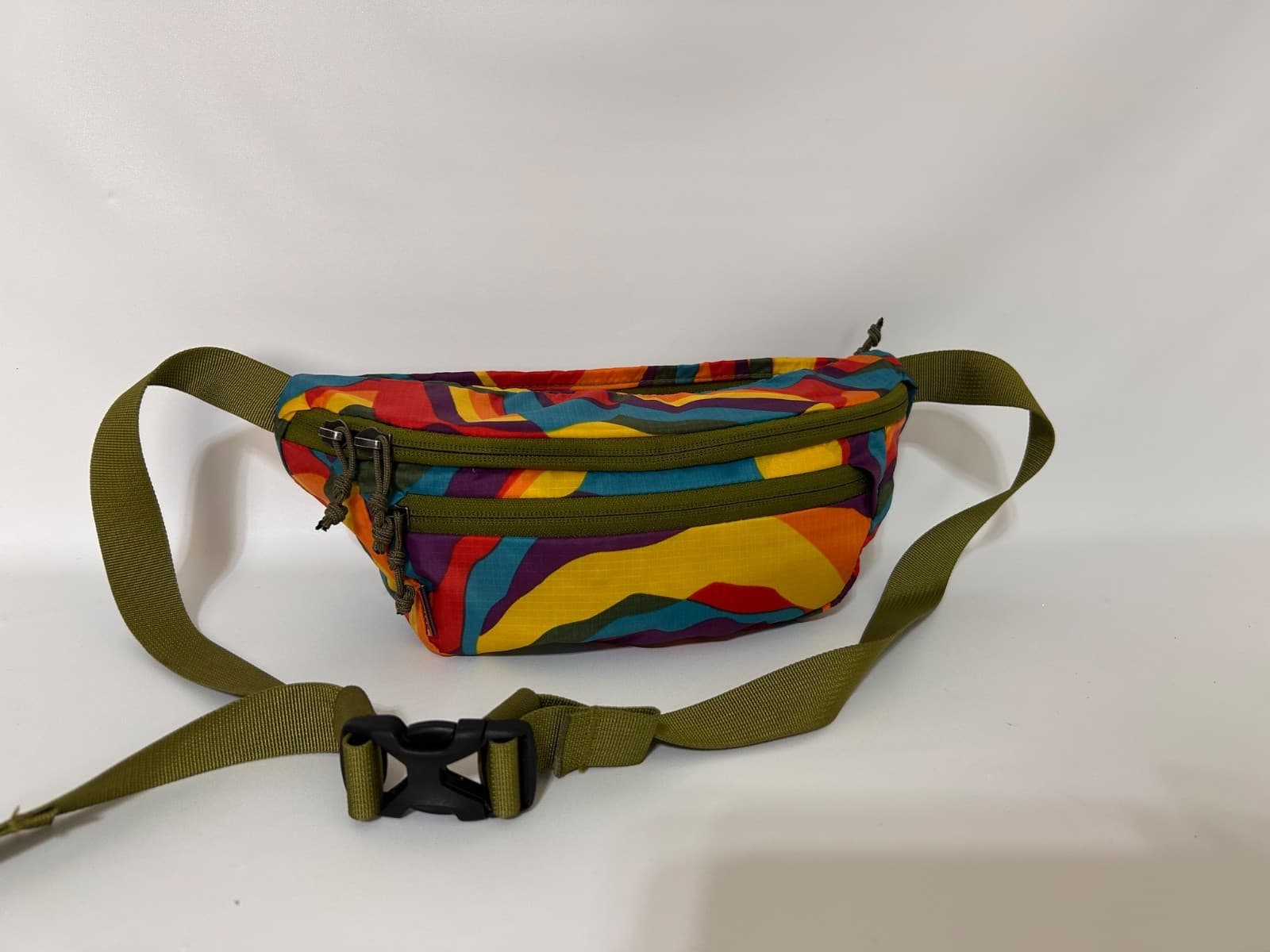 REI Travel Trail Waist Fanny Pack Multicolor Polyester Adjustable Abstract Print - Thumbnail 5