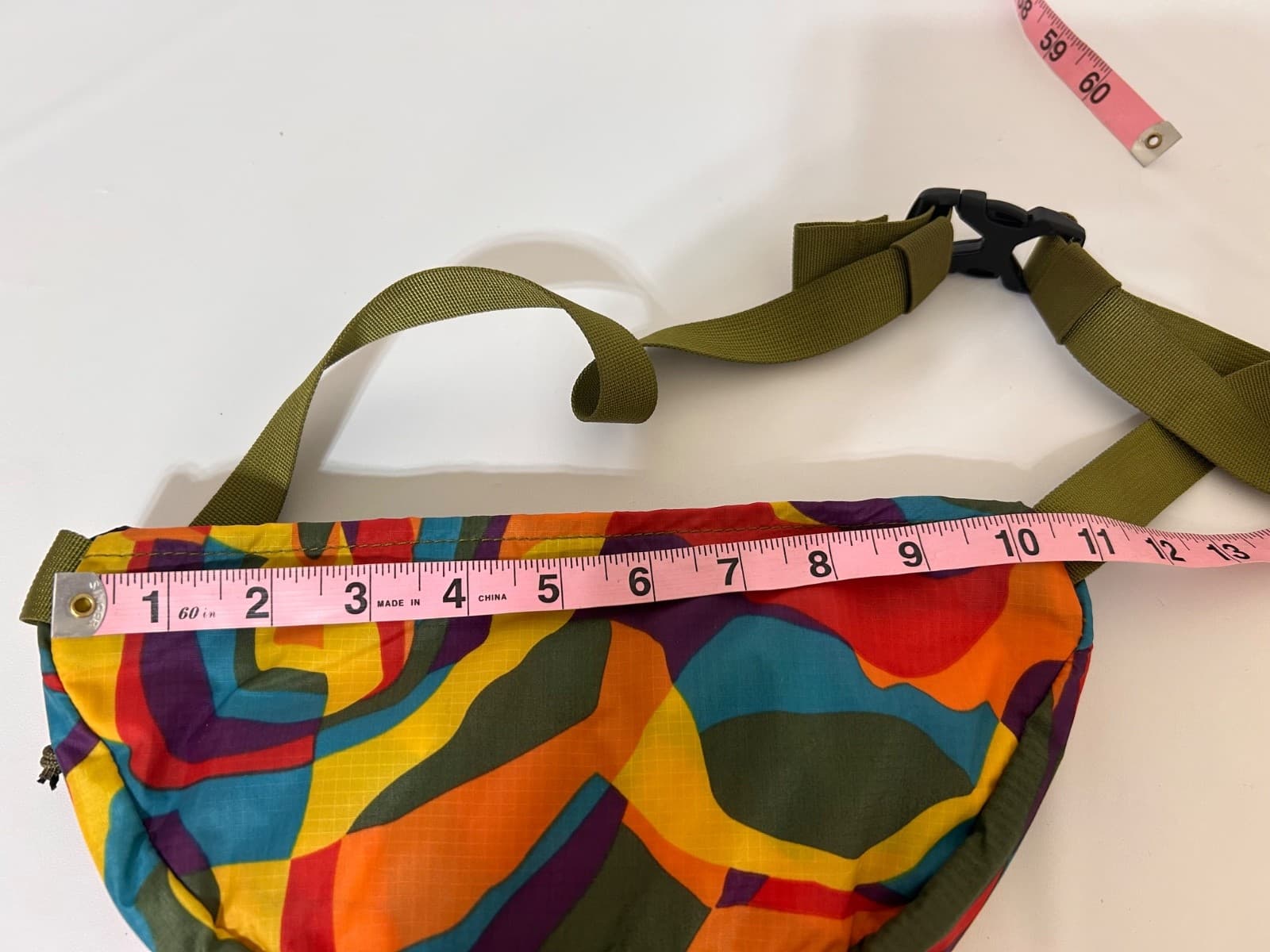 REI Travel Trail Waist Fanny Pack Multicolor Polyester Adjustable Abstract Print - Thumbnail 8