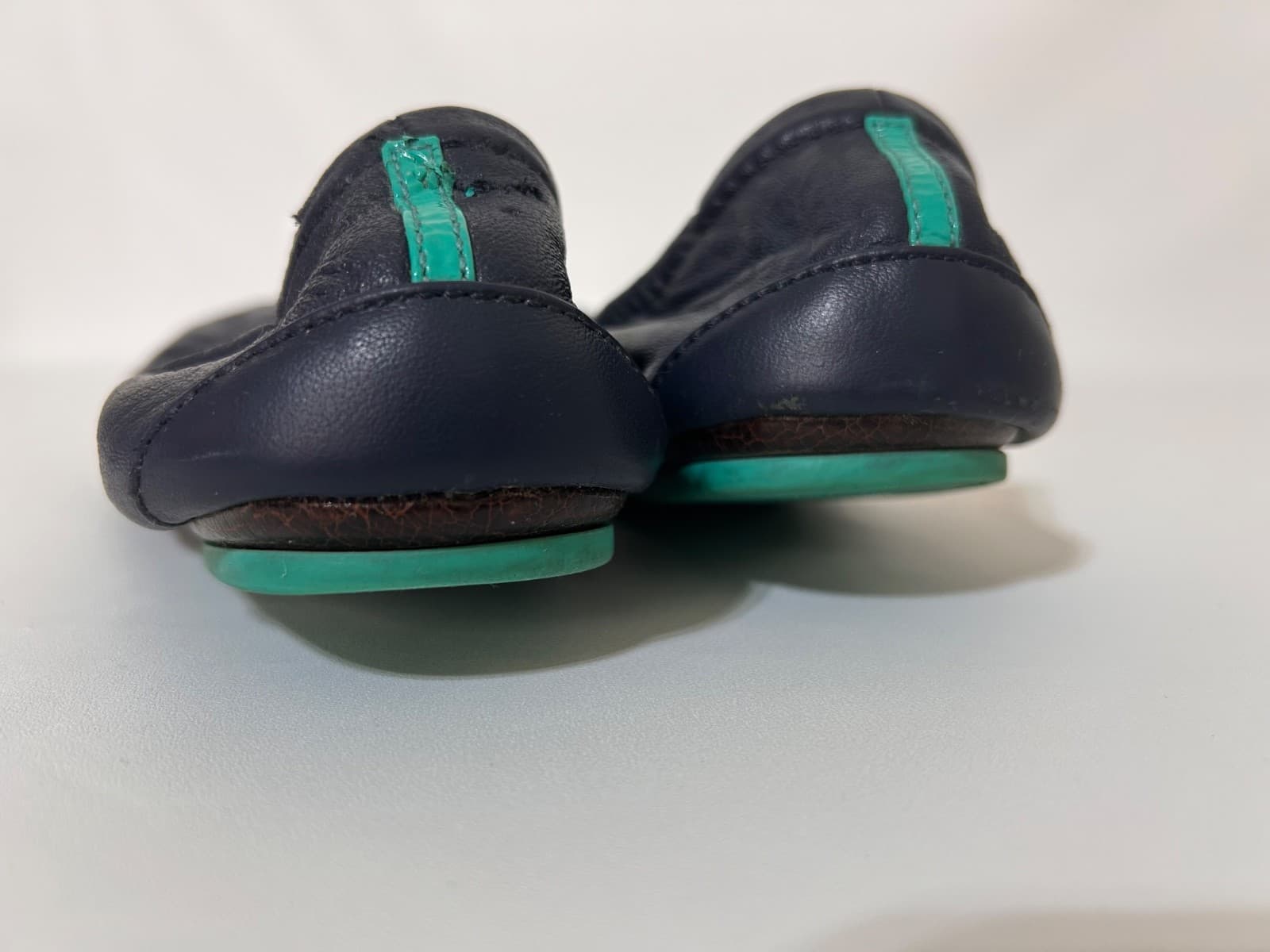Tieks by Gavrieli Leather Ballet Flats California Navy Blue Shoes Womens Size 8 - Thumbnail 8