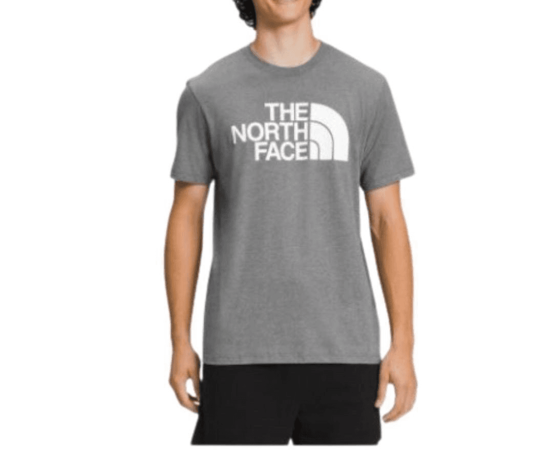 NWT The North Face Men's size L T-Shirt Short Sleeve Half Dome Big Logo Tee a