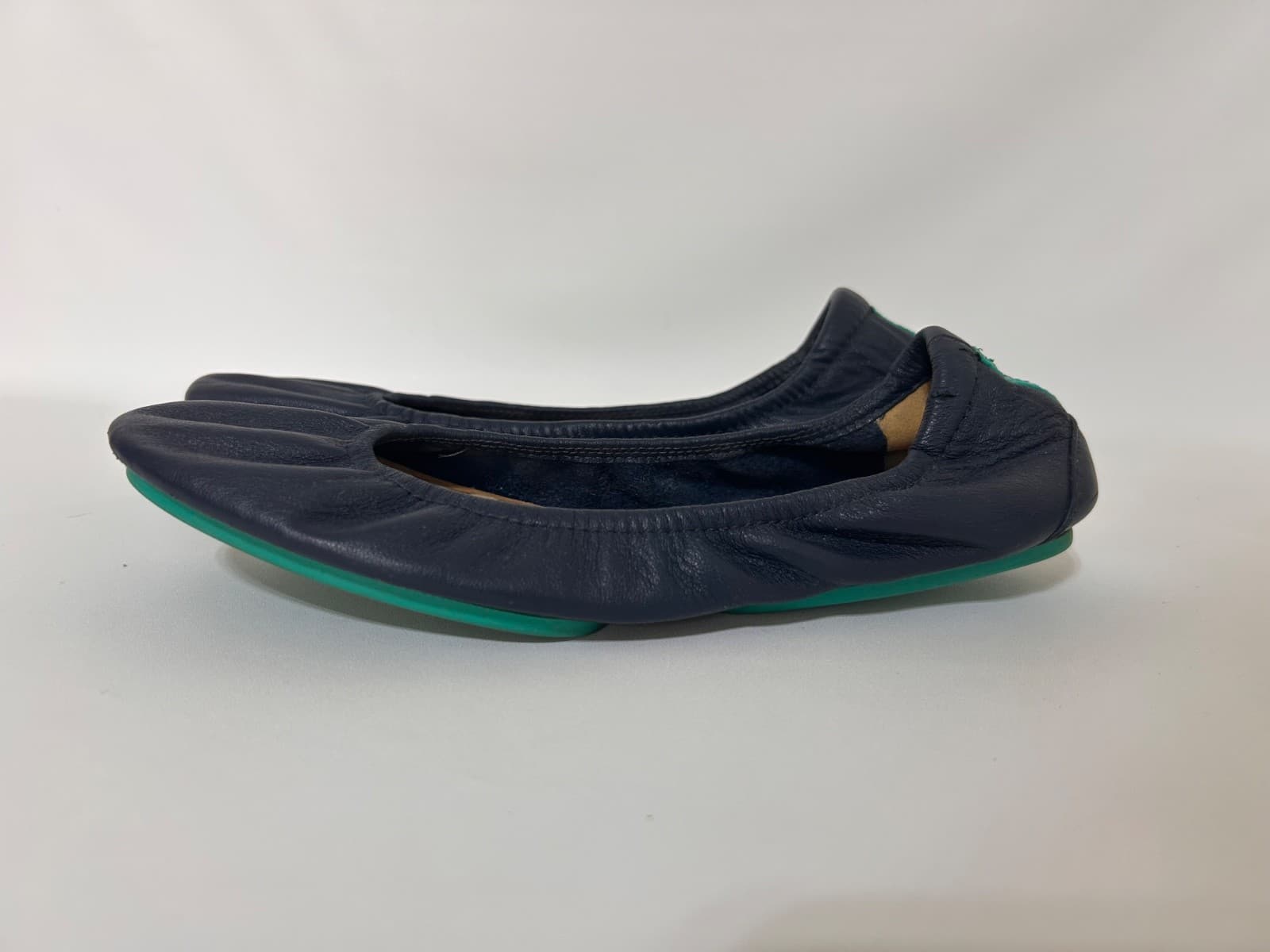 Tieks by Gavrieli Leather Ballet Flats California Navy Blue Shoes Womens Size 8 - Thumbnail 11