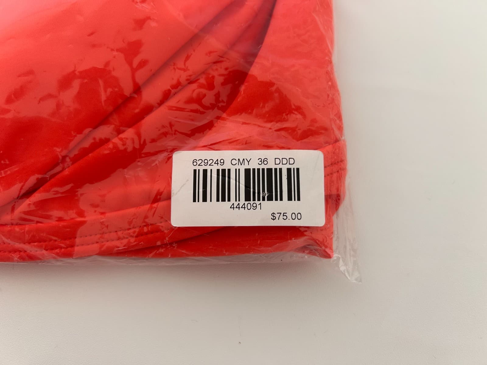 NWT Title Nine Bikini Top 36DDD Underwire Bikini Swim Bra Strappy Coral Orange i - Thumbnail 11