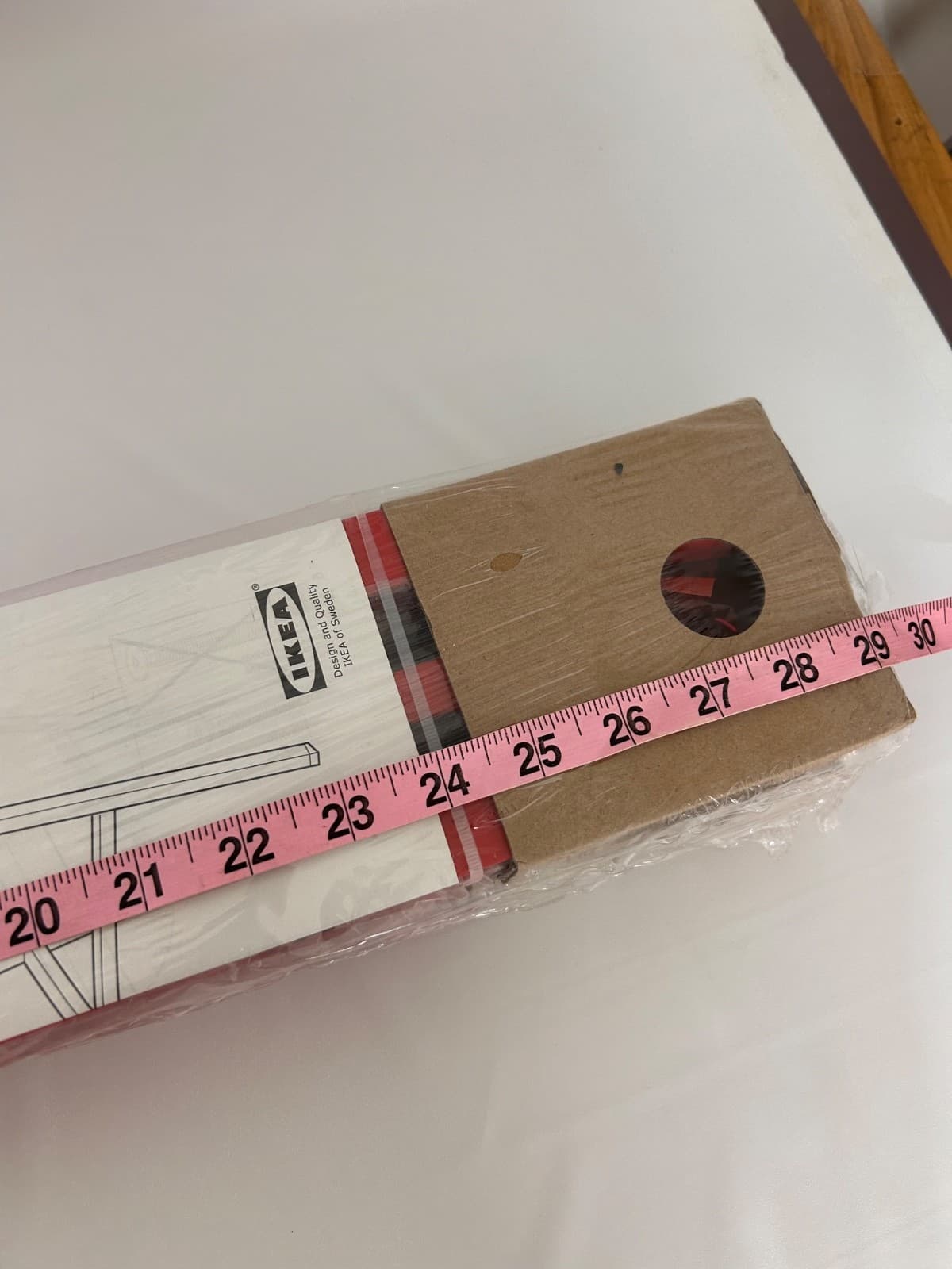 Set of 2 IKEA LERBERG Trestle Hilver Table Legs Only Red Steel 504.736.38 - Thumbnail 5