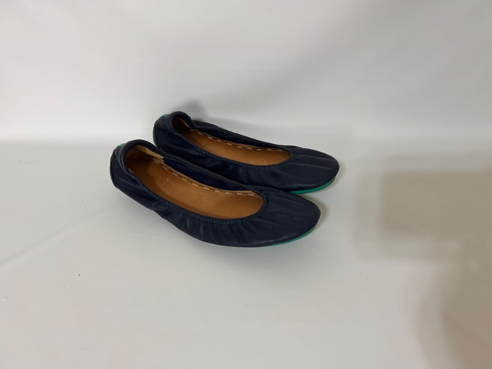 Tieks by Gavrieli Leather Ballet Flats California Navy Blue Shoes Womens Size 8 - Thumbnail 13