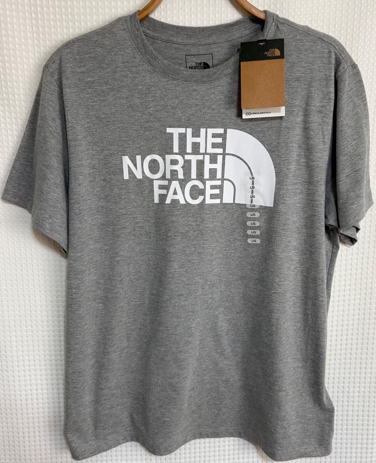 NWT The North Face Men's size L T-Shirt Short Sleeve Half Dome Big Logo Tee a - Thumbnail 3