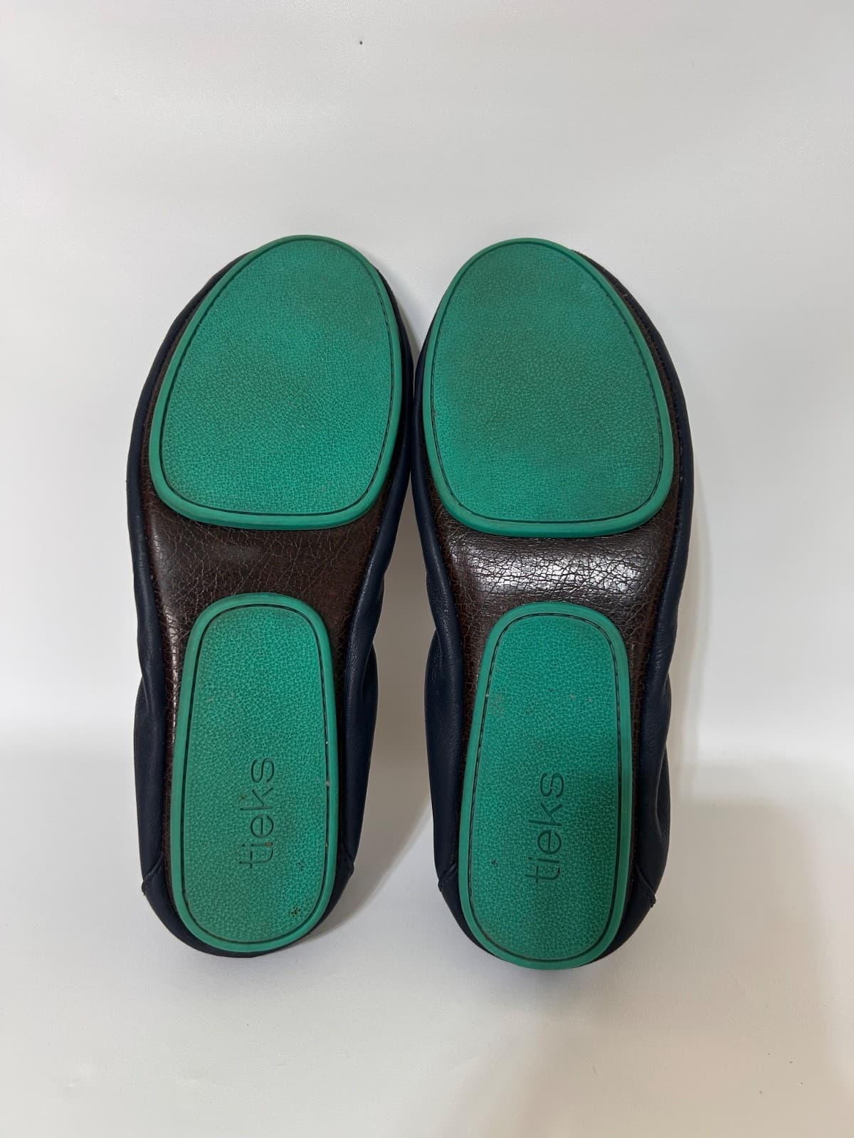 Tieks by Gavrieli Leather Ballet Flats California Navy Blue Shoes Womens Size 8 - Thumbnail 6