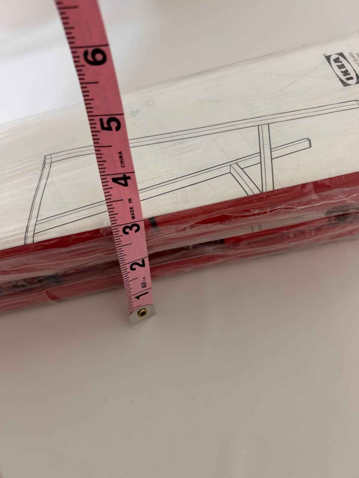 Set of 2 IKEA LERBERG Trestle Hilver Table Legs Only Red Steel 504.736.38 - Thumbnail 3