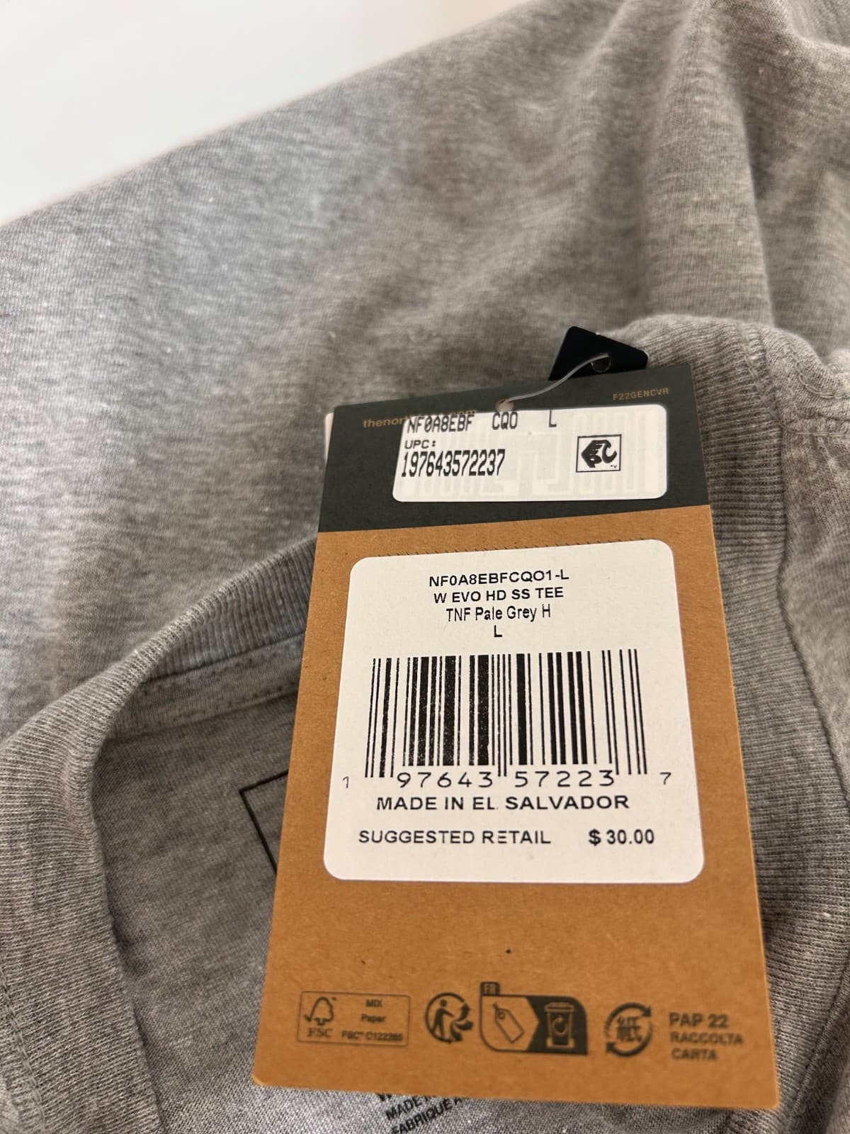 NWT The North Face Men's size L T-Shirt Short Sleeve Half Dome Big Logo Tee a - Thumbnail 7