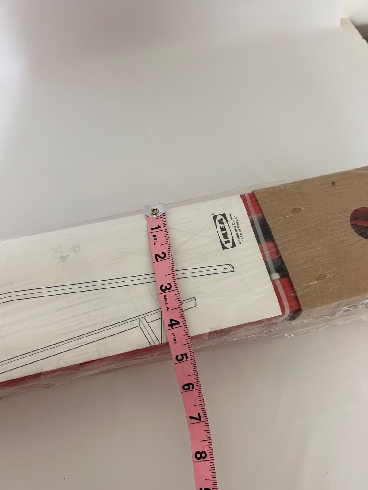 Set of 2 IKEA LERBERG Trestle Hilver Table Legs Only Red Steel 504.736.38 - Thumbnail 4