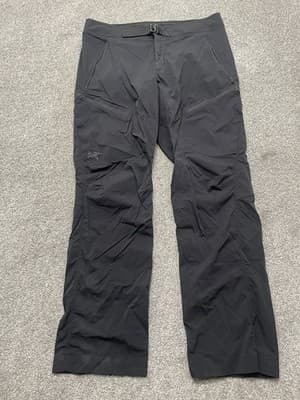 Arc'teryx Palisade Pants Mens 34x32 Hiking Outdoor Zip Pockets Belted Nylon