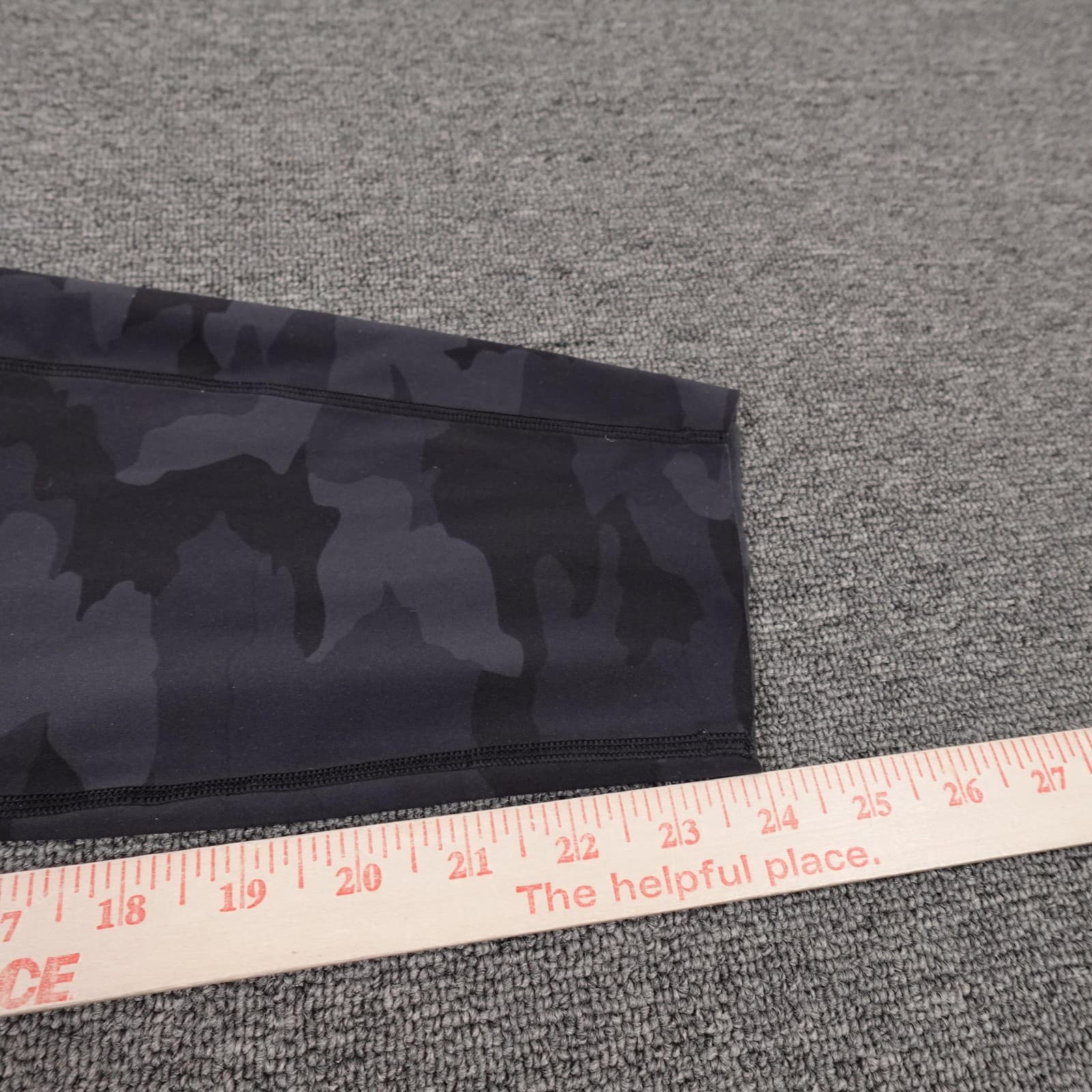 Lululemon Leggings Womens 16 Gray Camo High Rise Ankle Yoga Gym Athletic Pants - Thumbnail 8