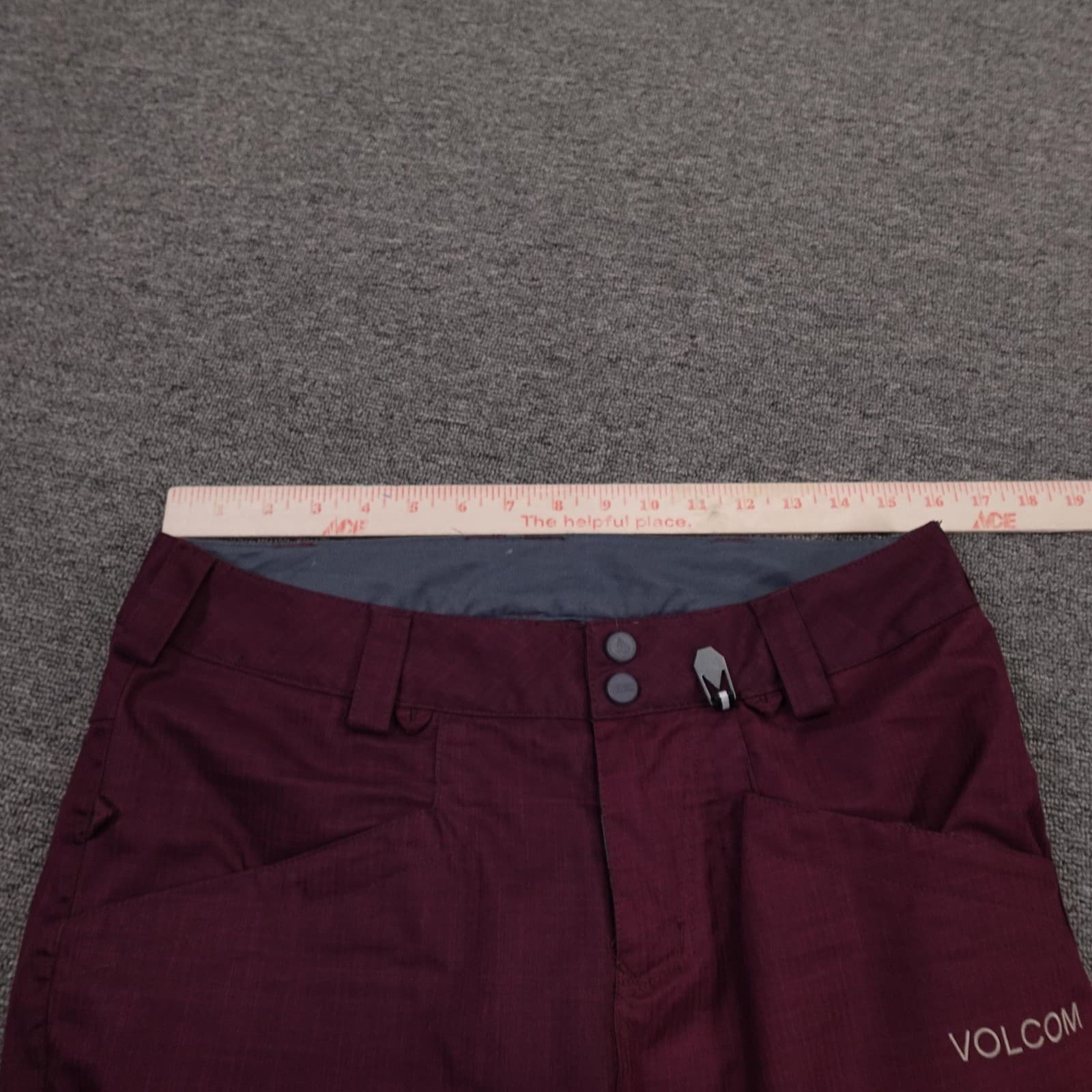 Volcom Snow Pants Mens Small 32x32 Red Modern Straight Waterproof Ski Snowboard - Thumbnail 9