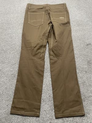 Kuhl Kanvus Jeans Mens 33x32 Brown Stretch Canvas Straight Leg Pants 23S 5114 - Thumbnail 10