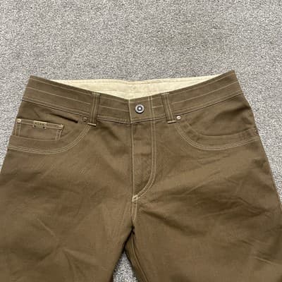 Kuhl Kanvus Jeans Mens 33x32 Brown Stretch Canvas Straight Leg Pants 23S 5114 - Thumbnail 2