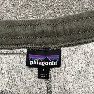 Patagonia Shorts Mens Large Green Knit Fleece Comfort Drawstring Casual Lounge - Thumbnail 3