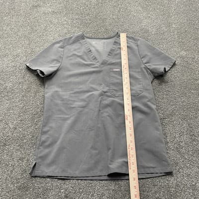 Figs Scrub Top Womens Small Technical Collection V Neck Pocket Medical Uniform - Thumbnail 6