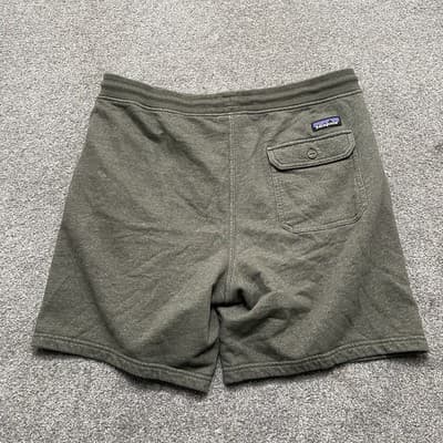 Patagonia Shorts Mens Large Green Knit Fleece Comfort Drawstring Casual Lounge - Thumbnail 4