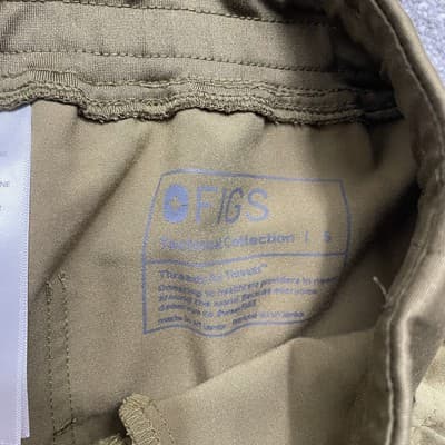 Figs Jogger Pants Small Olive Green Technical Zamora Cargo Zip Pocket - Thumbnail 4