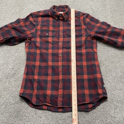 Fjallraven Skog Shirt Mens Large Plaid Slim Fit Flannel Outdoor Workwear - Thumbnail 5